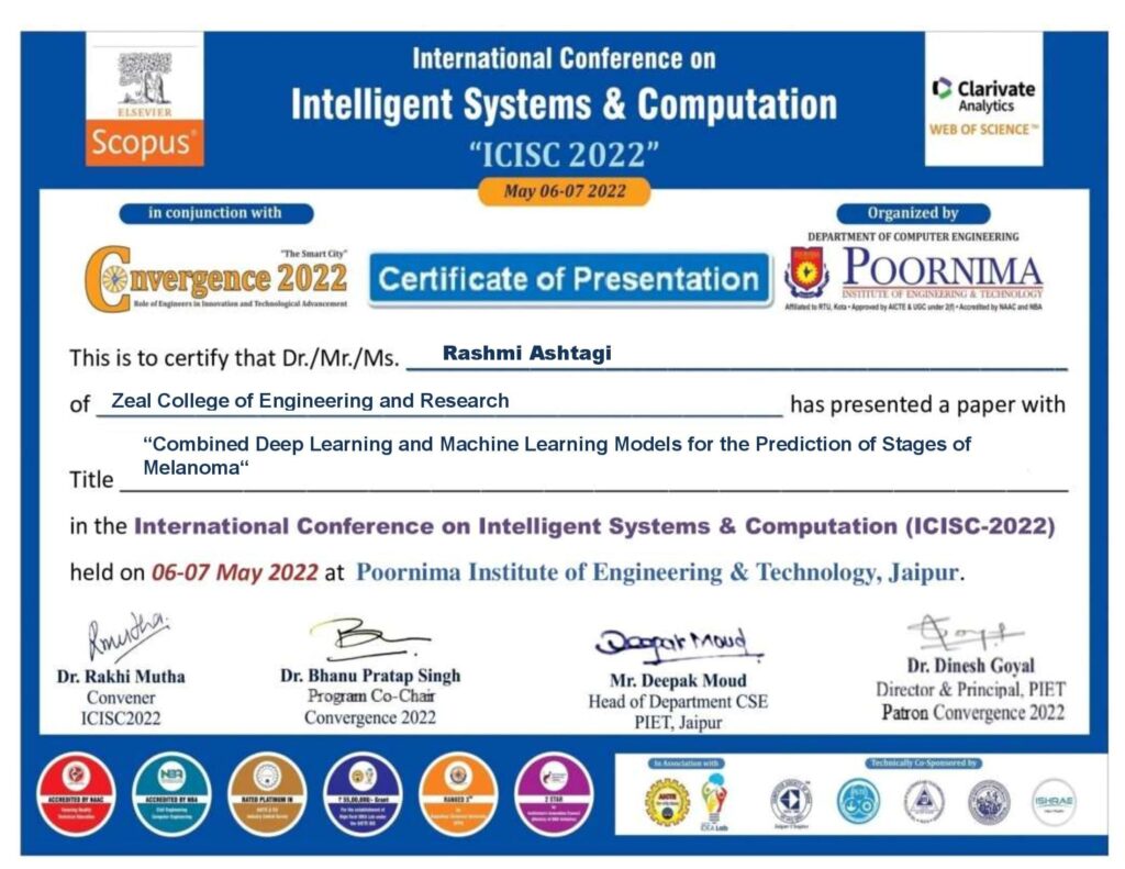 Zeal College of Engineering & Research
